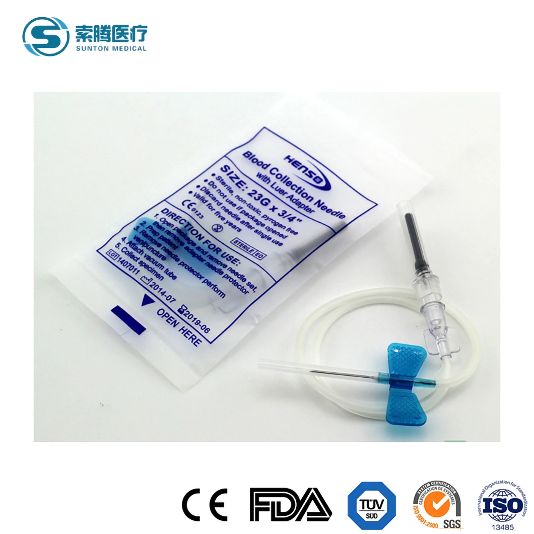 Medical Disposable Stainless Steel Sterile Blood Collection IV Needle Scalp Vein Set Butterfly Injection Intravenous AV Fistula Infusion Needle Luer Slip/Lock