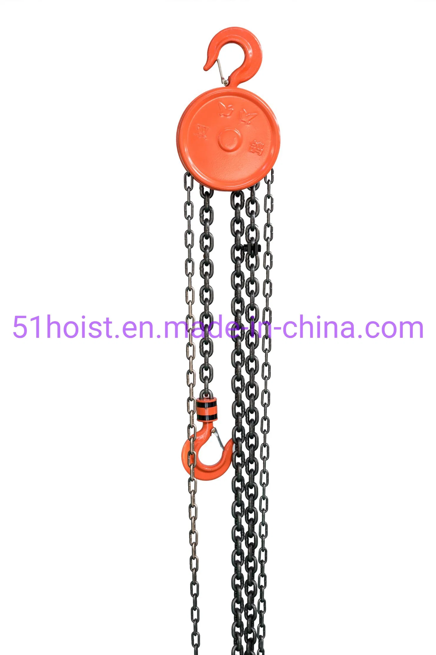 CE Approved Lifting Equipment 1t Manual Chain Block / Hoist with Hook