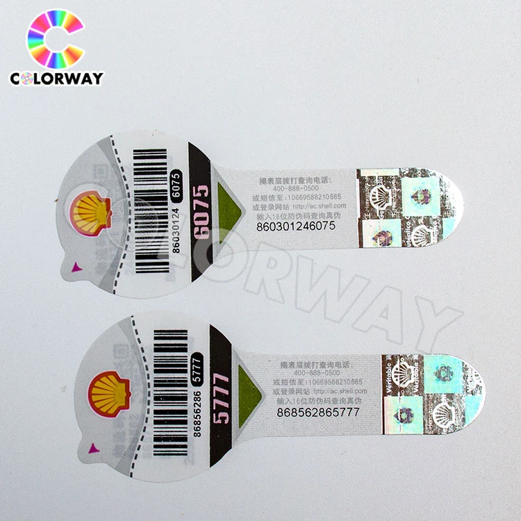 Serial Number Qr Code UV Fluorescent Hidden Text Ovi Ink Printed Silver Gold Black Hologram Scratch off Gift Security Lottery Ticket Coupon Printing