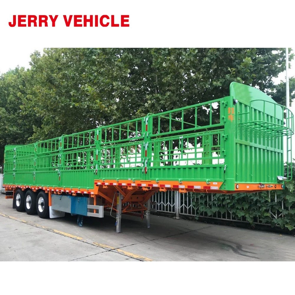 3/4 Axis Semi Trailer Fence Freight Transport Semi Trailer Price