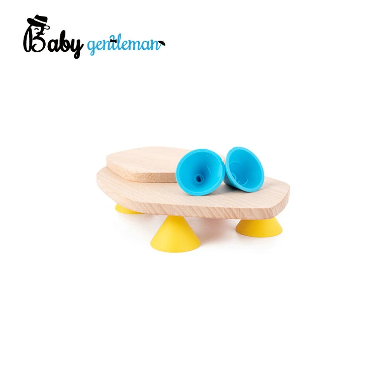 Lustige kone-förmigen Bausteinen DIY Creative Assembling Kinder pädagogische Holz Stapelblöcke Z13374D des Turms