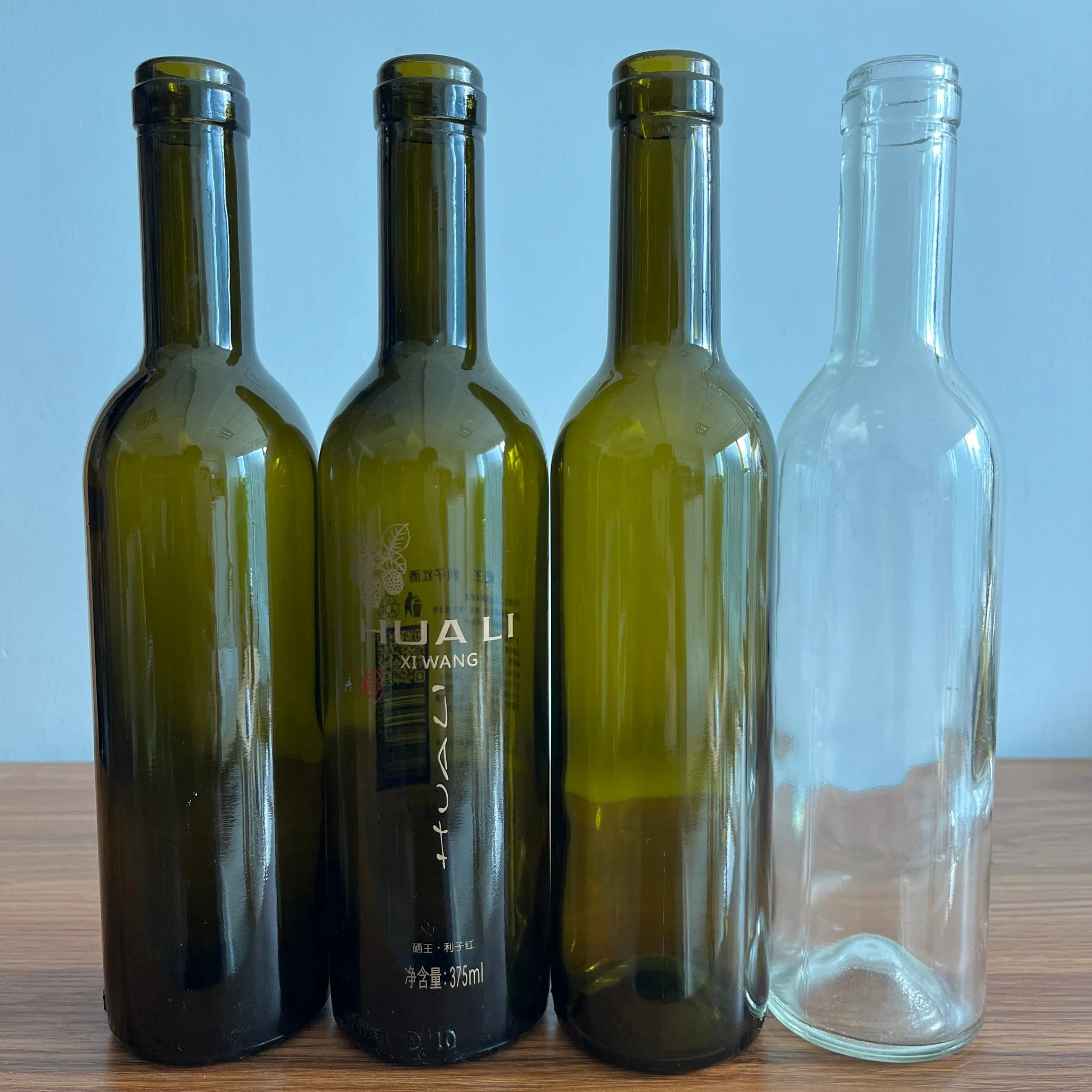 Stock 375ml Bordeaxu Wine Bottle /375ml Red Wine Bottle /0.375L Wine Bottle