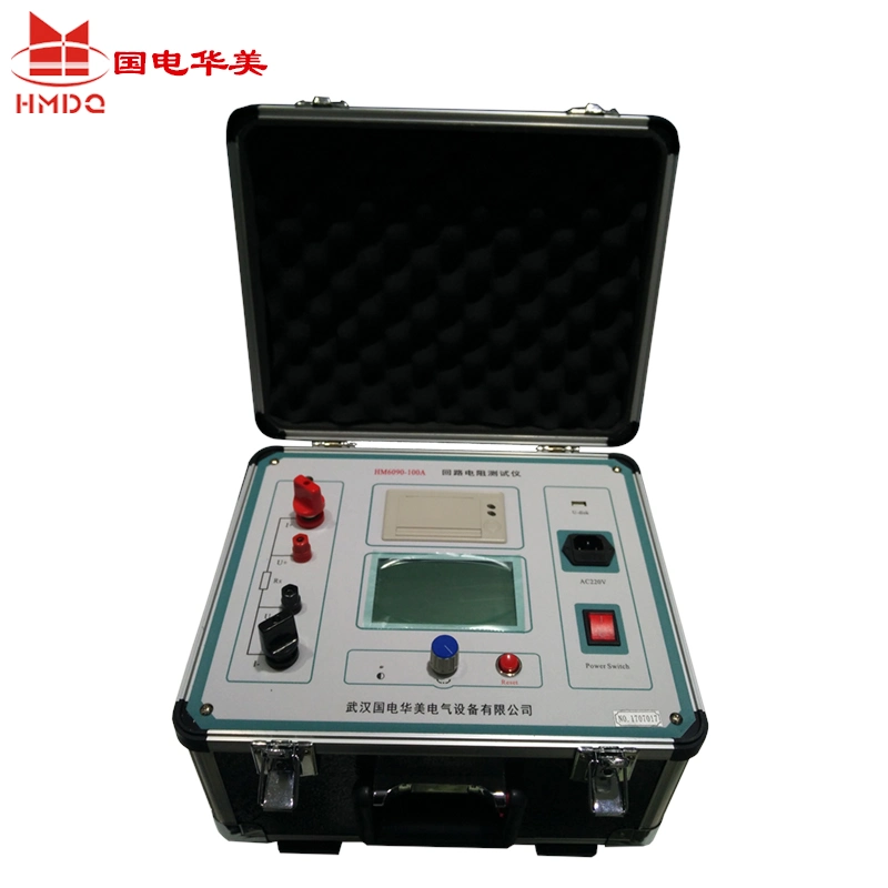 100A 200A Digital Contact Resistance Tester Loop Resistance Measurement Kit