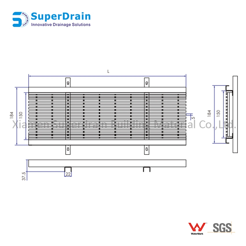 Stainless Steel Sliver Shower Floor Drain Cover for Bathroom