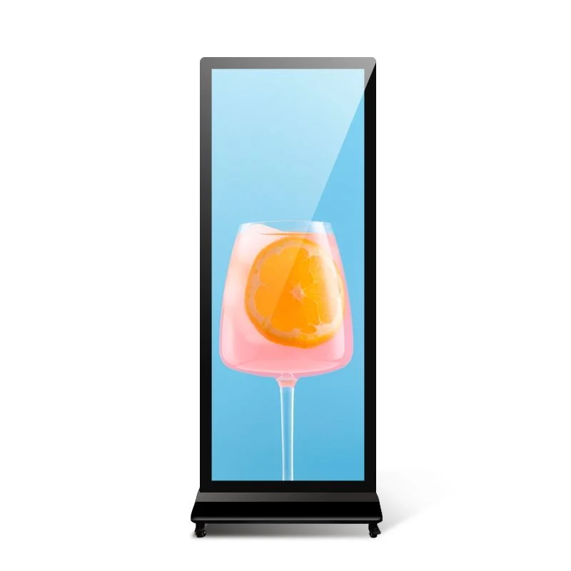 Ultradünner Standbildkiosk Für Werbung 70/75/86 Zoll Im Vollbildformat Digital Signage und Displays