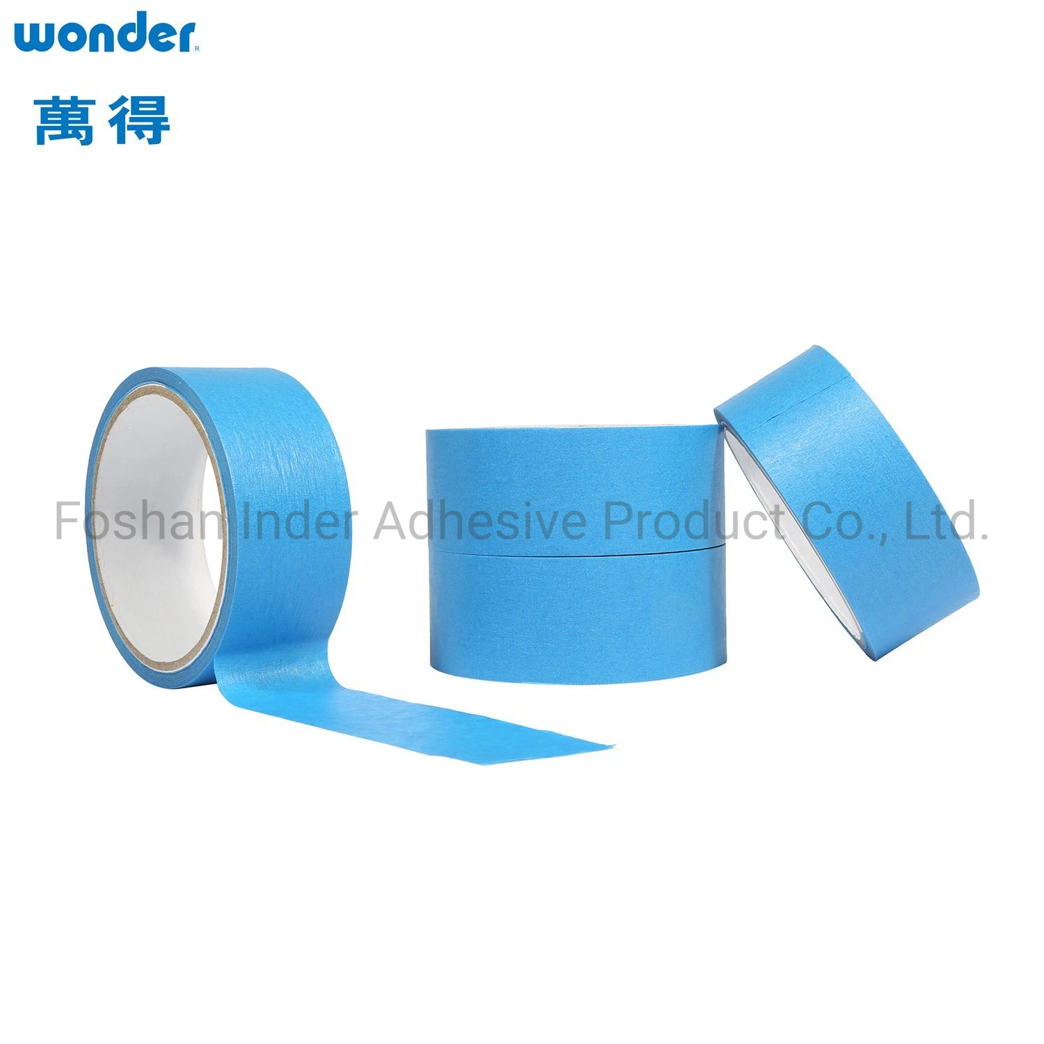 General Purpose Rubber Base High quality/High cost performance Good Adhesive White Masking Crepe Paper Tape OPP Packing