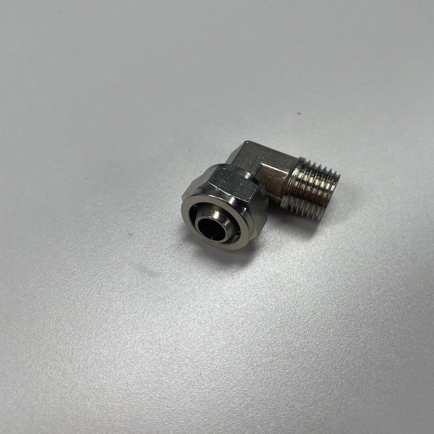 Stainless Steel Elbow Connector with Internal Thread for Pneumatic Hexagonal Tube Quick Couplings