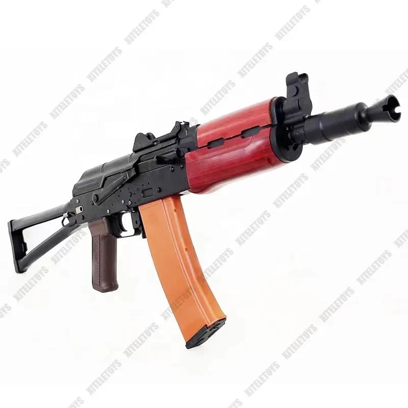 Nylon Ak74u Assault Rifle Metal Gear Electric Splatter Gel Ball Blaster with Water Beads Gel Bullet Outdoor Activities Toy Gun