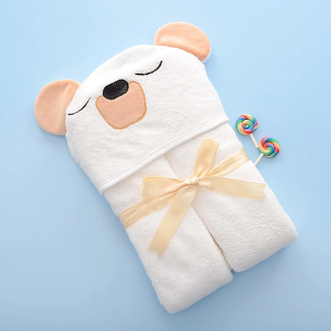 Serviette de bain en bambou, serviette de bain pour enfants, serviettes à capuchon 5-10 ans, étiquette personnalisée paquet personnalisé serviette de bain OEM