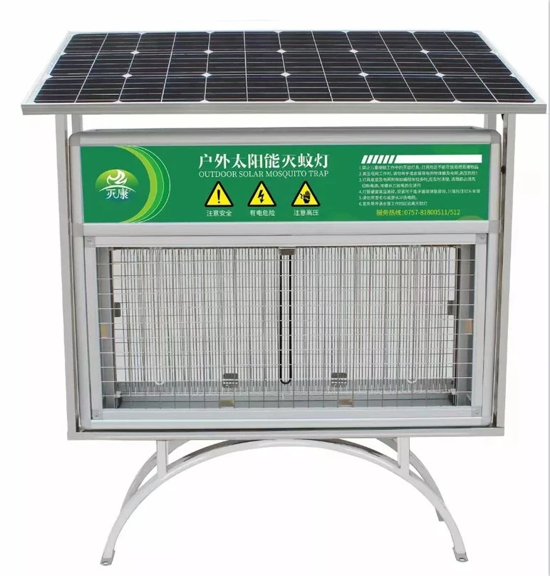 Large Solar Panel 30W Solar Insect Trap Lamp with Stainless Steel Stand Myu-B120