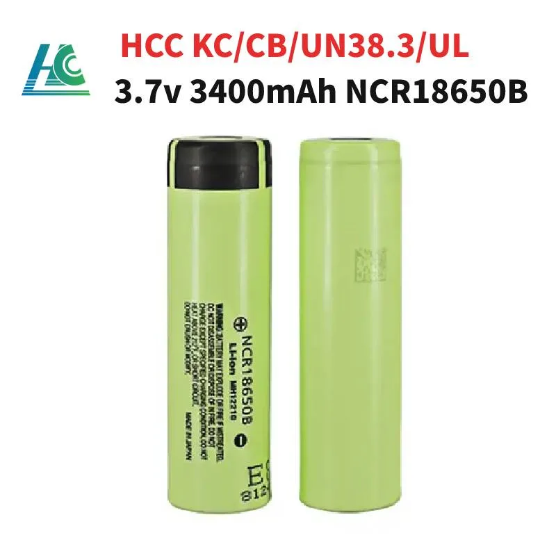 18650 Lithium Battery 3.7V 3400mAh NCR18650b Rechargeable Cell Battery Wholesale Li-ion Battery