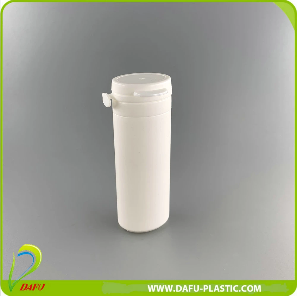 Custom 25ml PE Plastic Candy Round Bottle with Ring Pull Cap