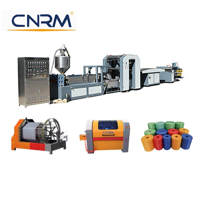 PLC Controlled Plastic Chemical Fiber String Rope Cord Yarn Twine Spooling Winding Machine