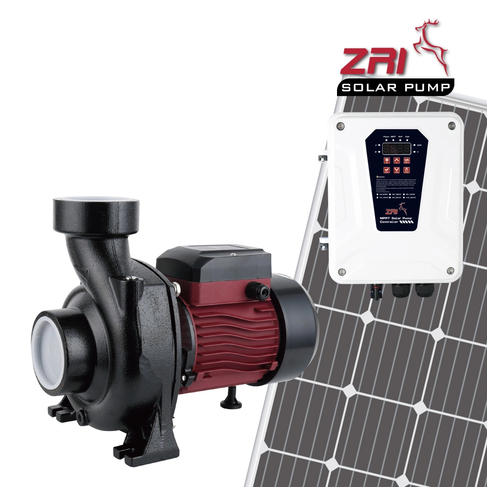 Zscp Solar Powered Centrifugal Pump, 12/24/36/48/72/96V Solar Water Pumping Systems, Brushless DC Motor, with MPPT Controller