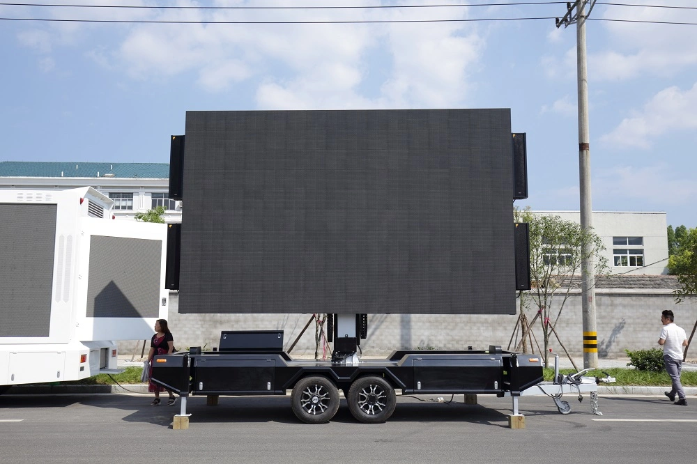 P6.25 Outdoor Advertising Full Color Video LED Display Trailer with Hight Brightness