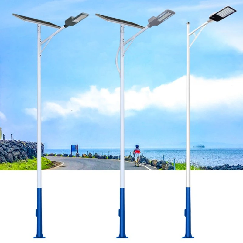 Galvanized Street Light Lamp Steel Poles Street Pole