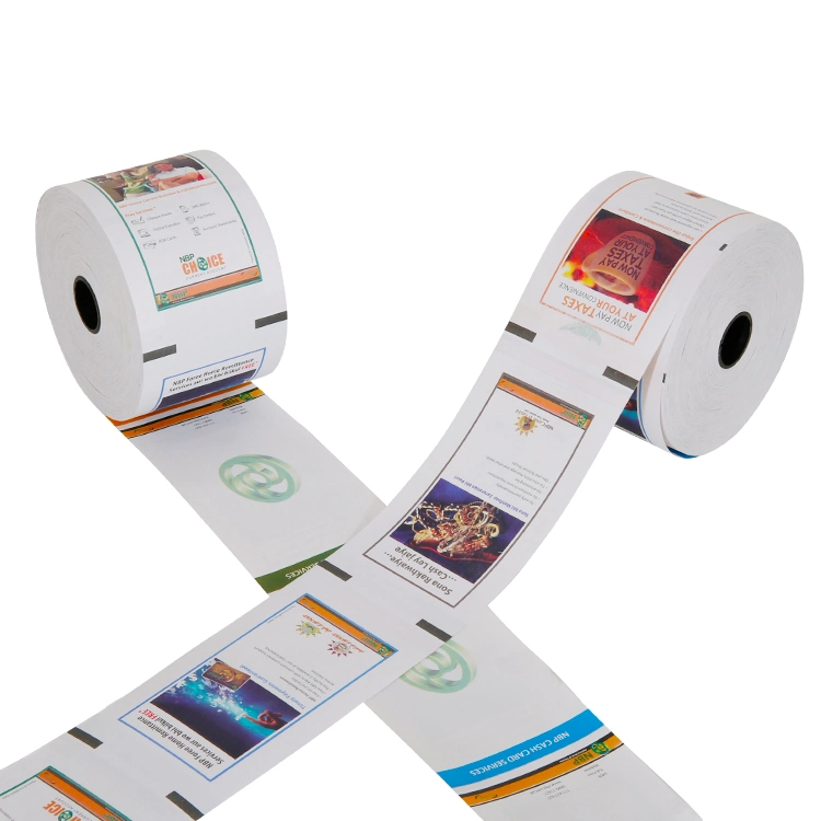 ATM Receipt Thermal Paper Rolls for Bank Slip 80X150mm Paper Core