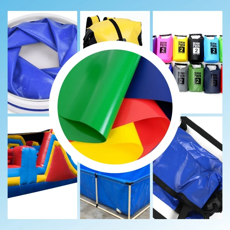 1000d 18oz PVC Tarpaulin Roll Cover Plastic Coated Swimming Pool Cover PVC Poly Tarp PVC Fabric Roll Tarpaulin for Tent Material