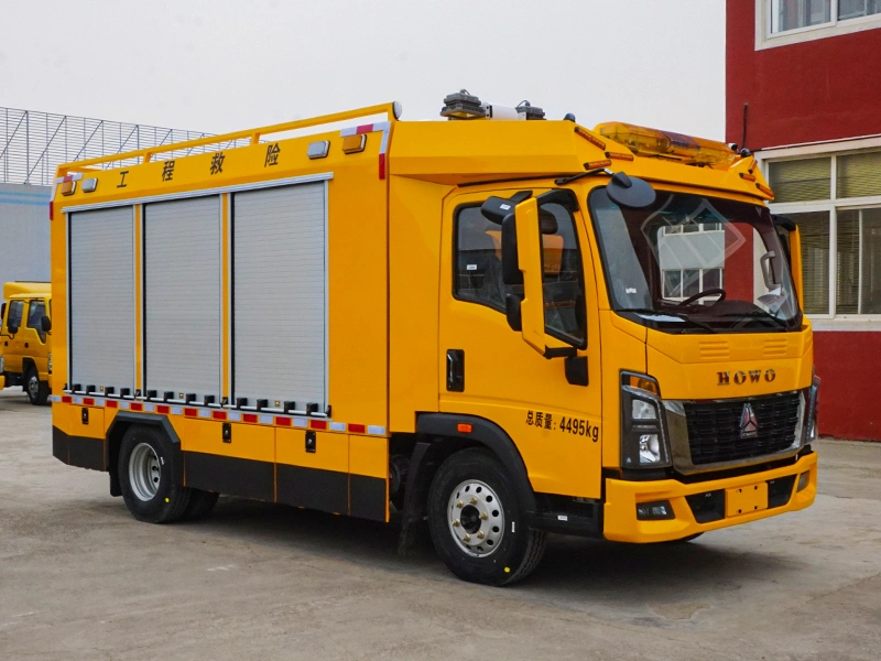 HOWO Sintruk Transporte Equipo de Rescate para la minería en el campo