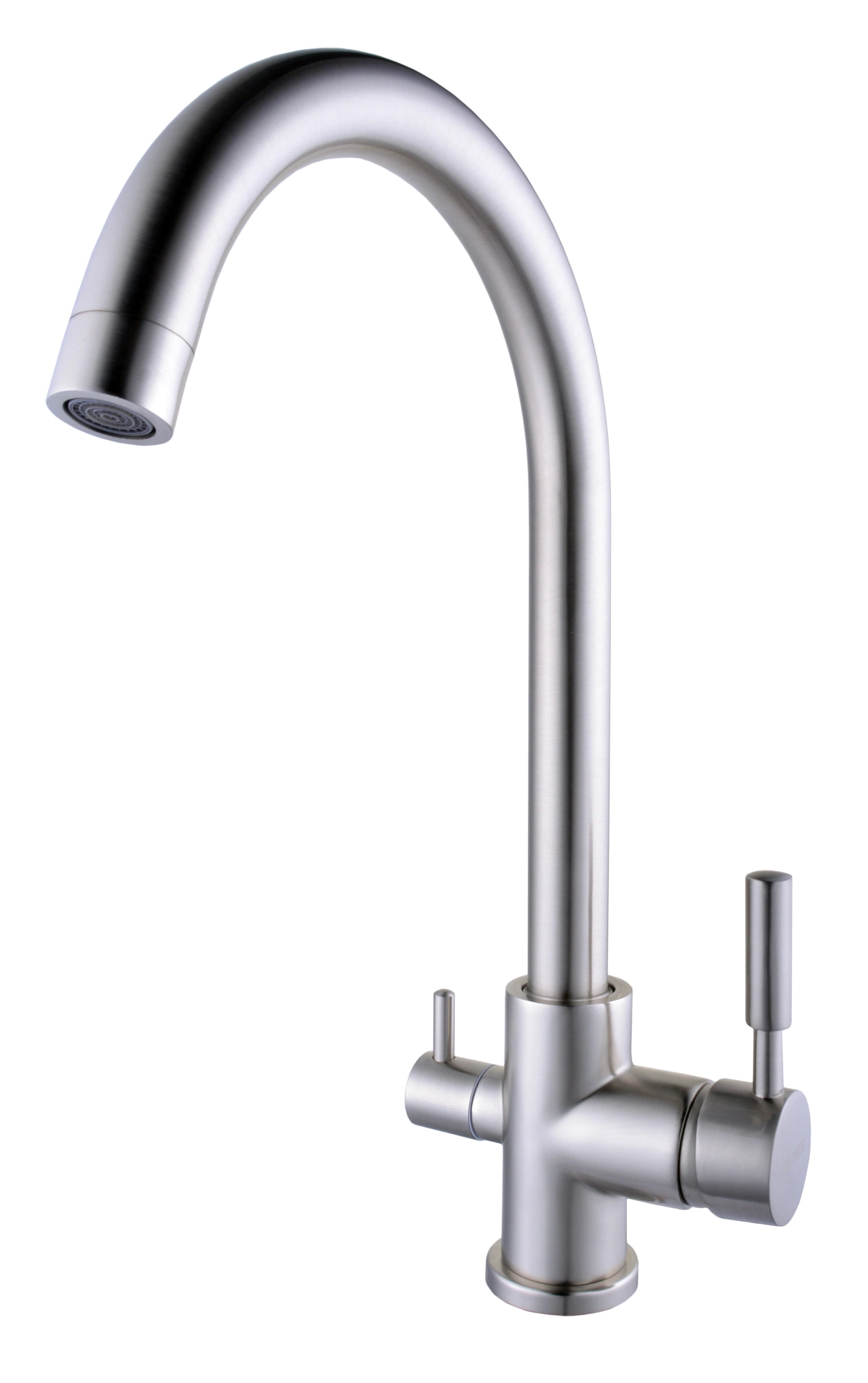 Double Water Brass Sink Kitchen Mixer(H23-333-ONIX)