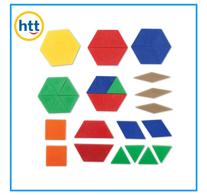 Plastic Pattern Blocks Geometry Pattern Blocks for Math Fraction Learning