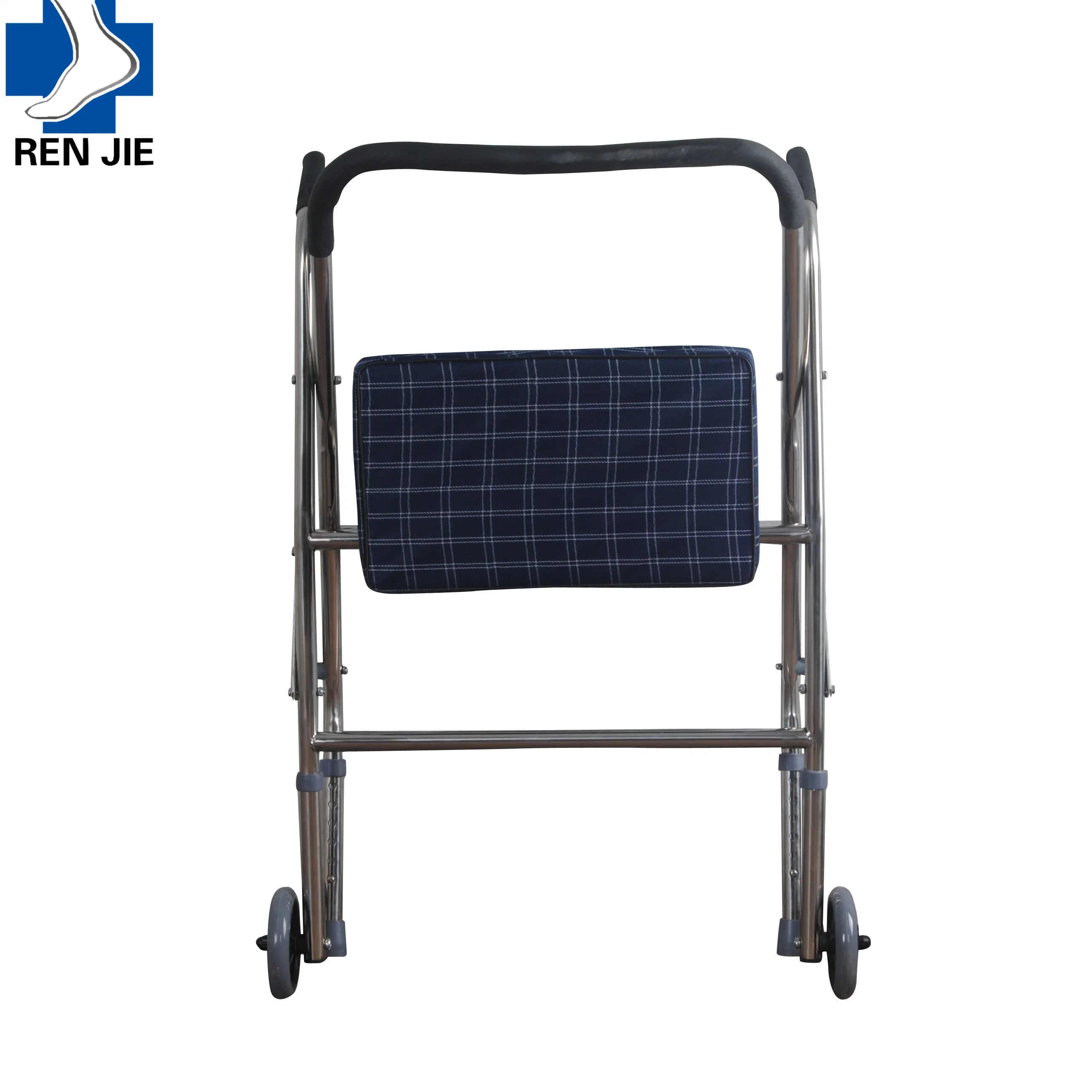 High Quality Aluminum Lightweight Rollator 2 Wheel Walker with Seat for Adults