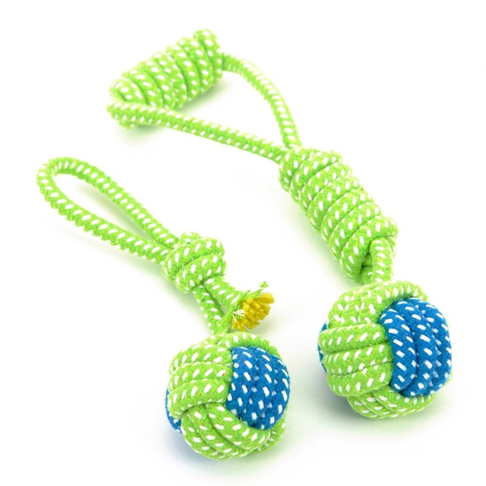 Tc5018 Pet Colorful Knot Cotton Chew Rope Toy for Dog or Cat