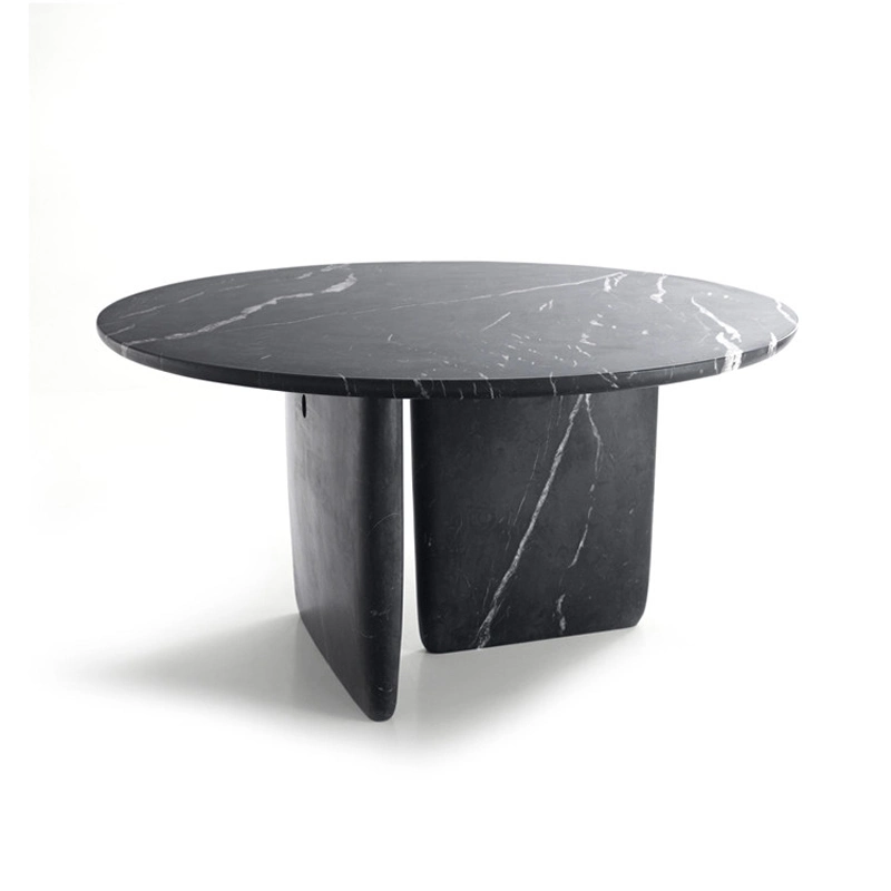 Chinese Black White Marble Stone Table for Bar Top