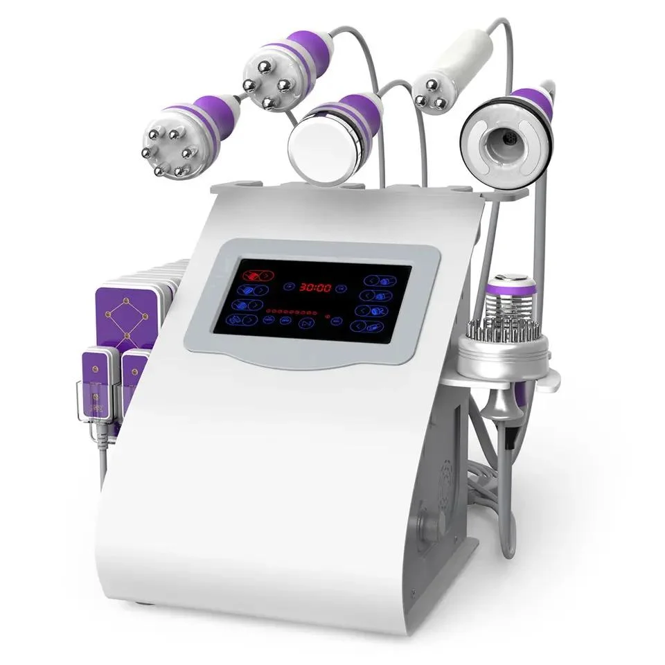 Vide multifonction cavitation visage levage corps forme Slimming RF 9 En 1, machine de cavitation Lipo 40K