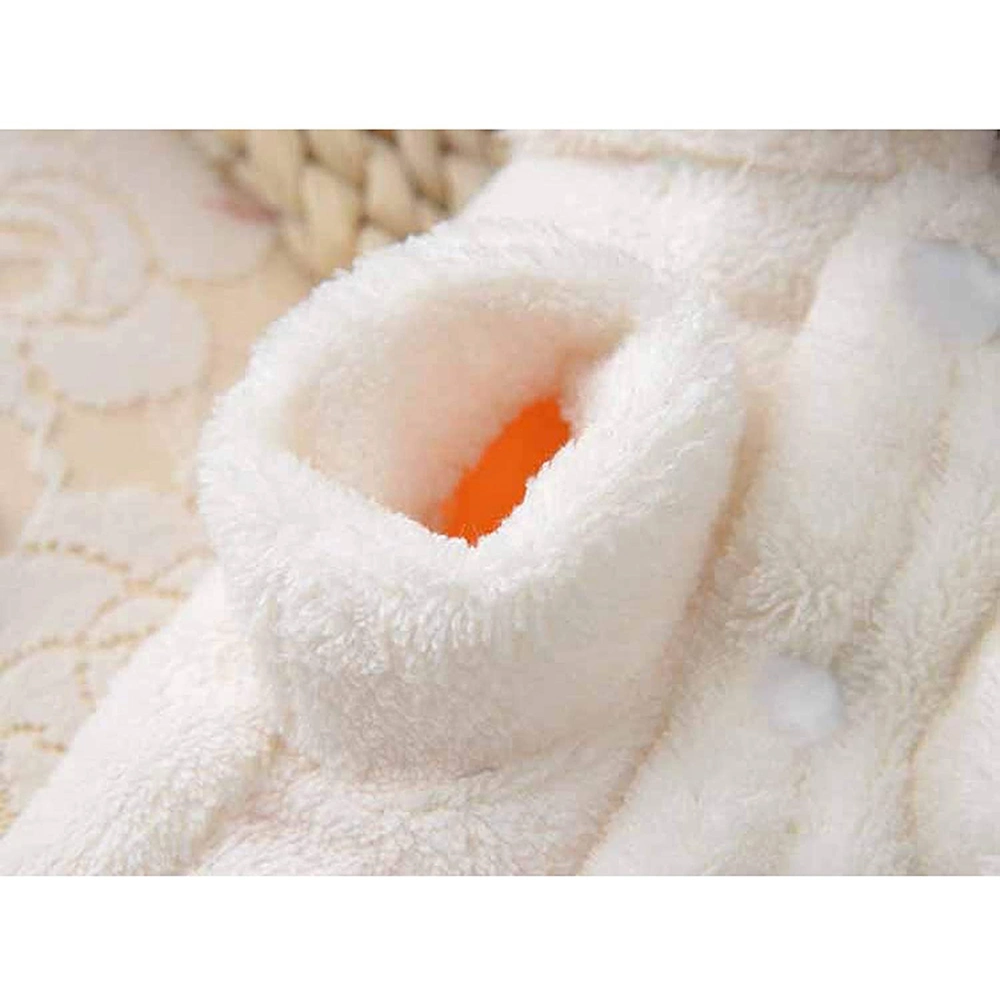 Cute Soft Luxury Fleece Dog Hoodie Coat Pet Apparel