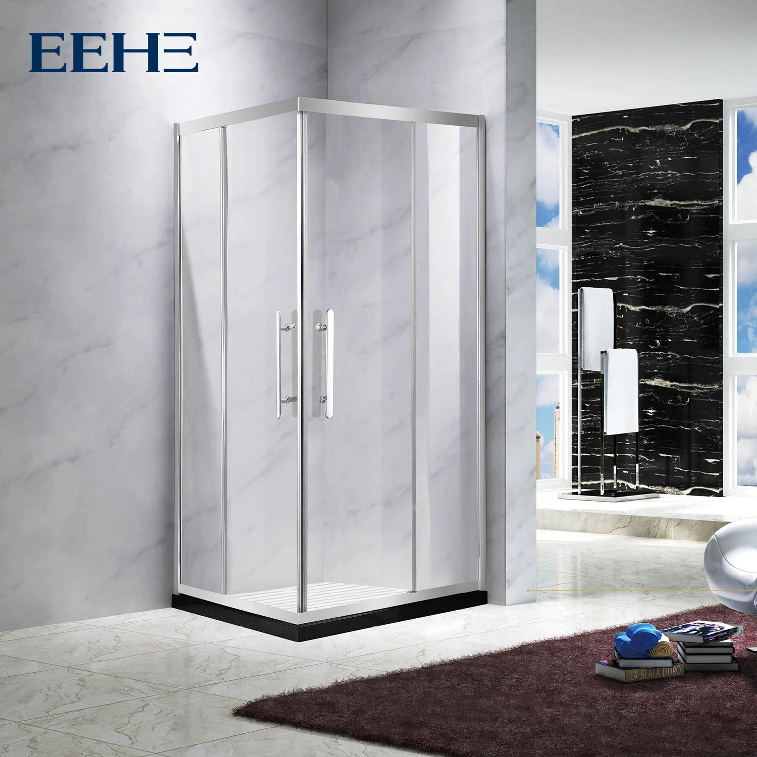 High quality/High cost performance Stainless Steel Frame Shower Enclosure