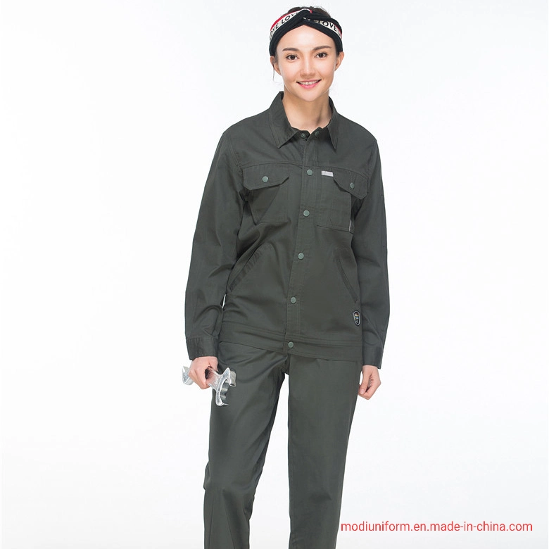 Jeep Green Color Work Set Komfortable Baumwoll-Uniform