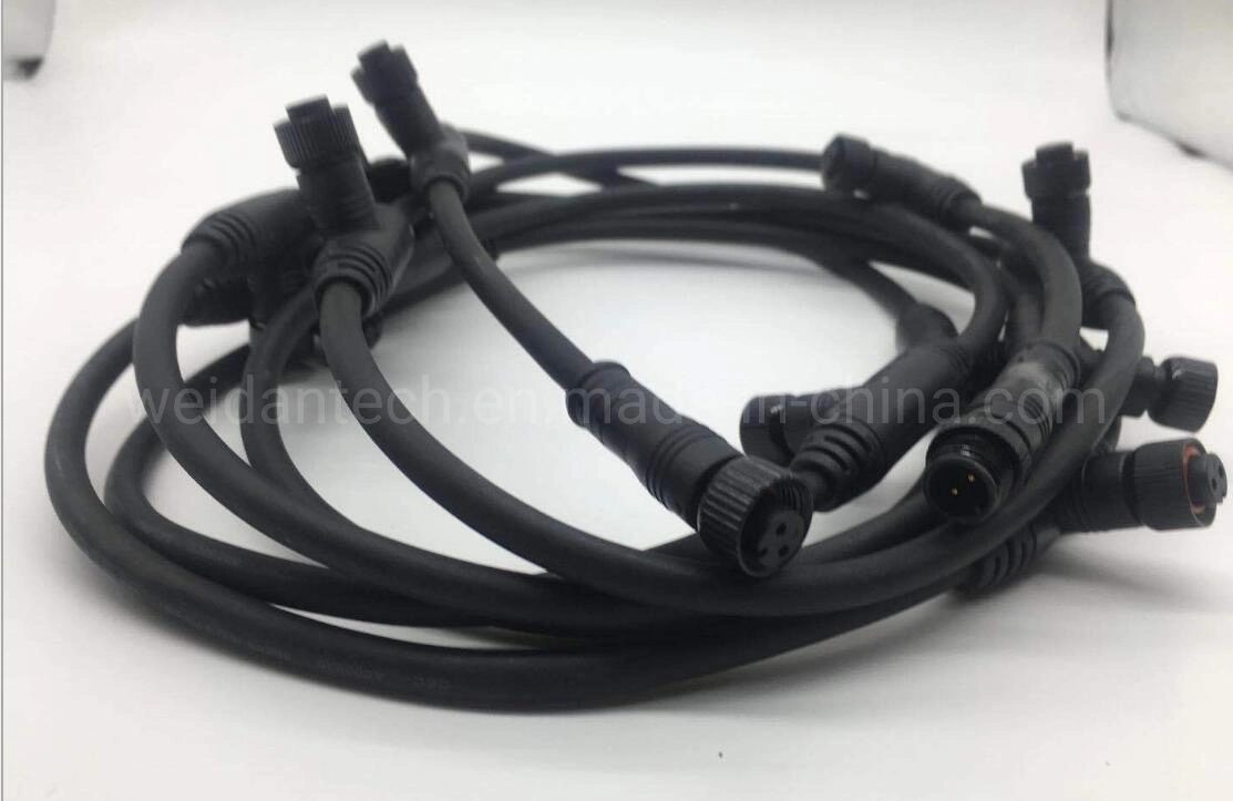 M8, M12, M16 3pin Cable LED Impermeable IP67 Cadena