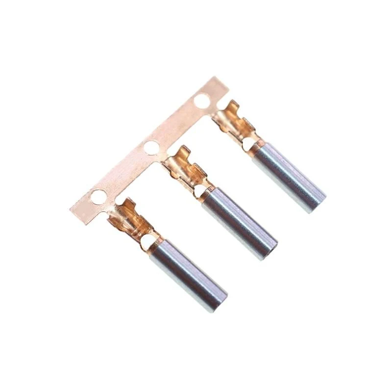 Custom Progressive Die Stamping for Terminal Phosphor Copper Filled Spring with Stainless Steel Sleeve Can Be Injection Molded