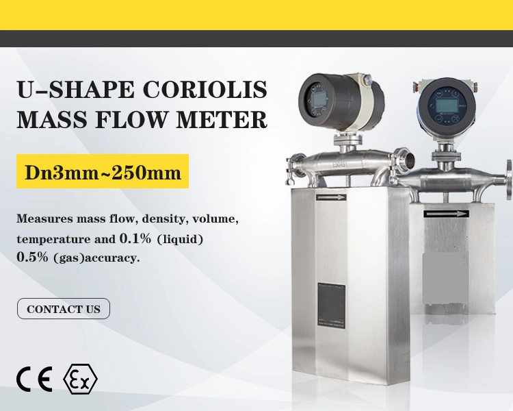 Forma de V de alta calidad Macsensor fuerte resistencia de Coriolis Sensor Digital de masas del medidor de flujo de leche