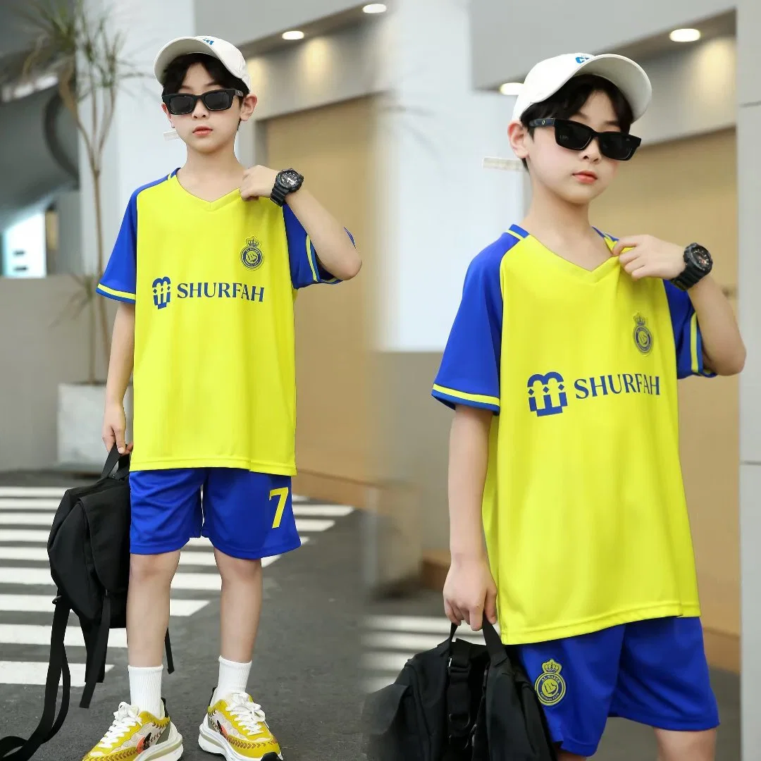 Kids Children Sportwear Shorts Tshirt Soccer Football Basketball Athlete's Sport Shirt Jersey