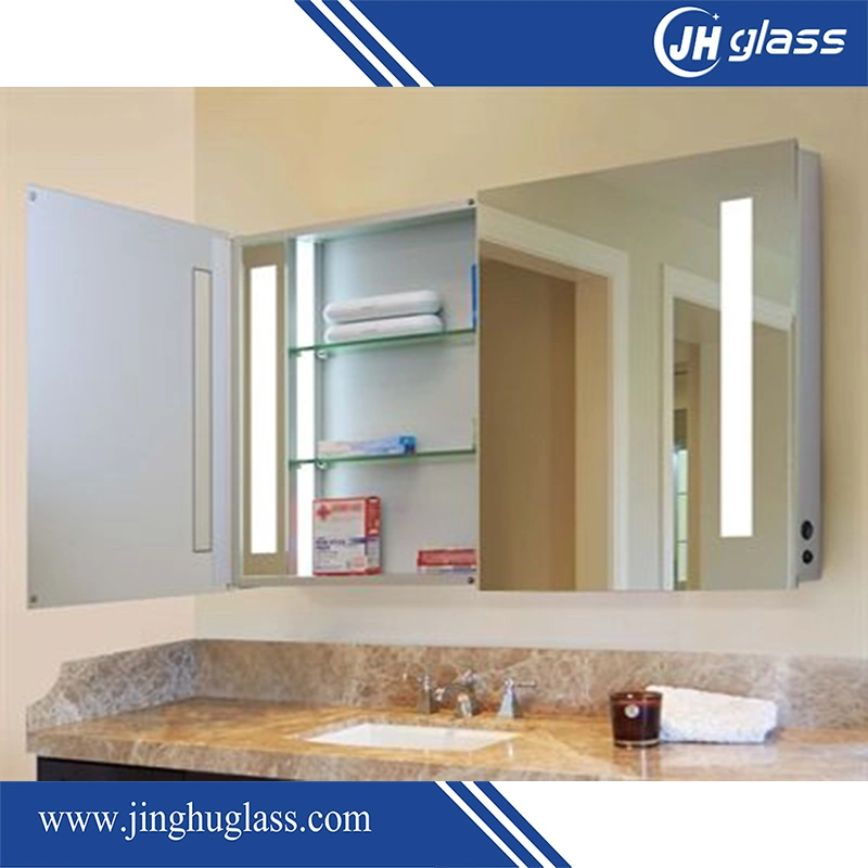 Wholesale/Supplier Price Aluminum MDF Material LED Mirror Bathroom Vanity Lighted Cabinet Sanitary Ware Furniture