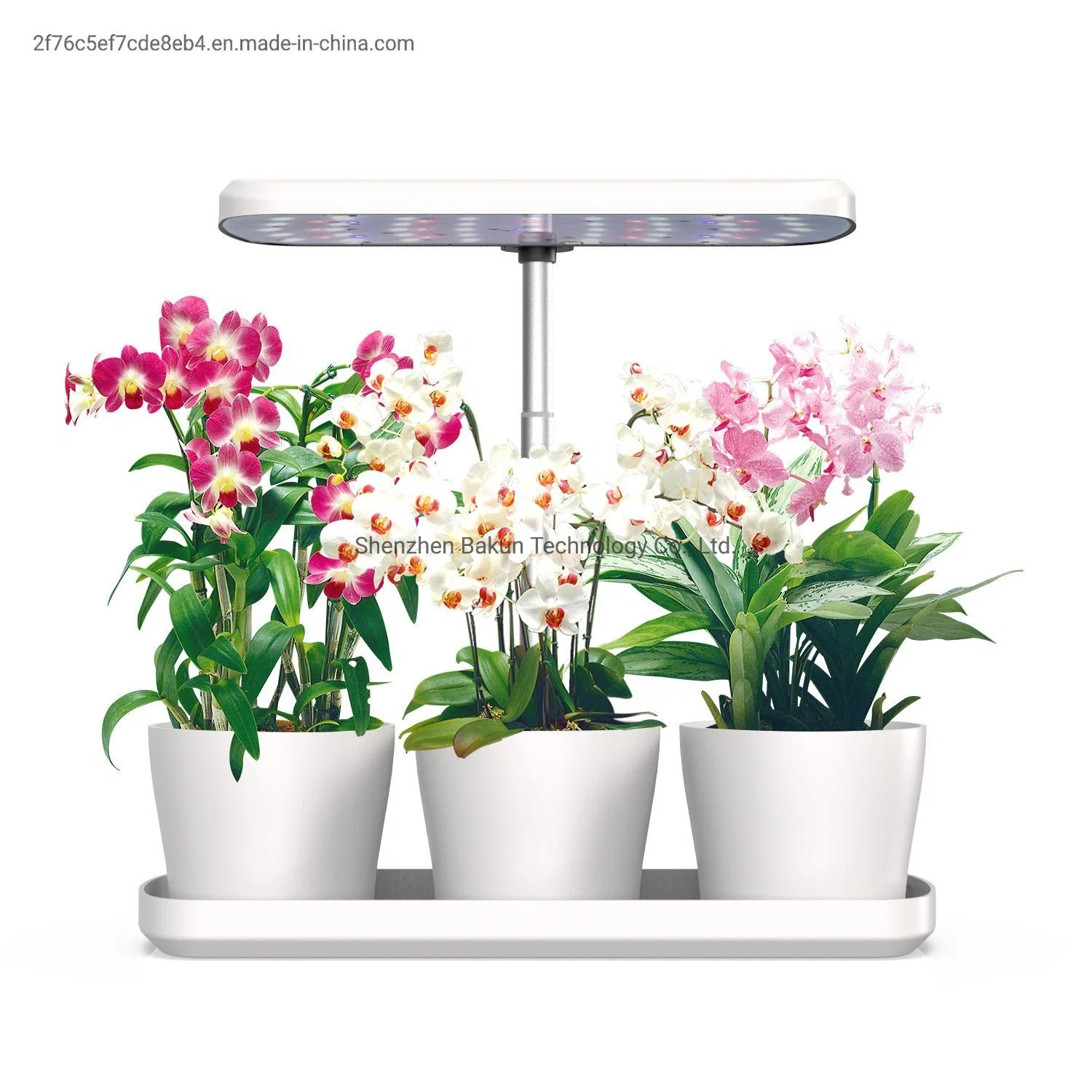 Artificial LED Light Indoor Smart Plastic Flowerpot Intelligence Annual Planter All Optical Spectrum