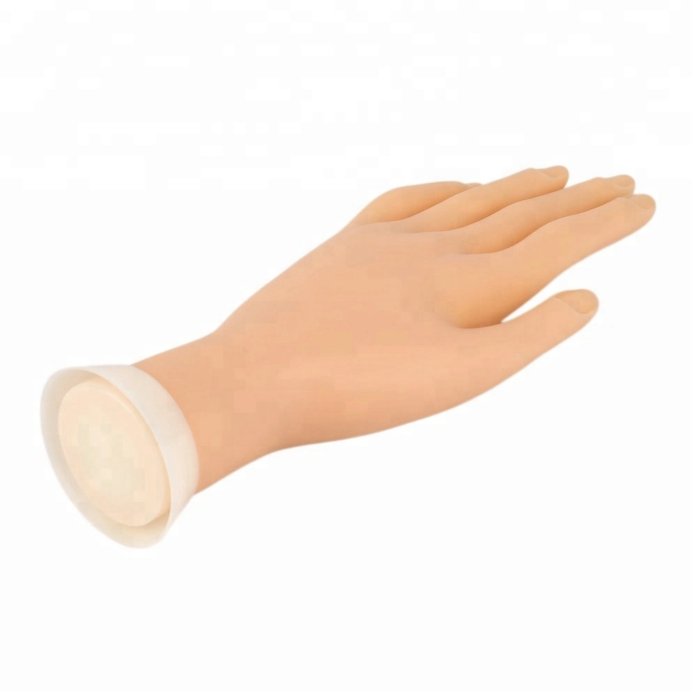 Adjustable Soft Plastic Nail Trainer Practice Mannequin Hand