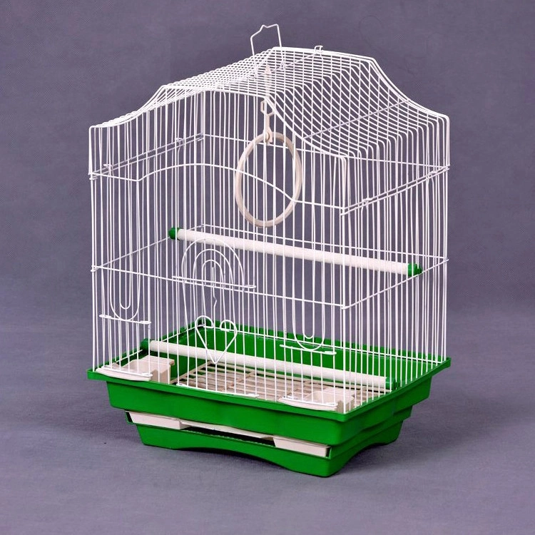 Tc4303-a Wholesale/Supplier Easy Detachable Non-Toxic Hanging Double Feeder Metal Bird Cage