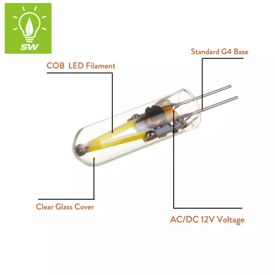 مصابيح LED G4 G9 G9 COB بقوة 2 واط وقوة 3 واط وقوة 4 واط جديدة مصابيح Clear Crystal Insert LED LED مصابيح Silicone مصقولة مصباح LED G4 G9