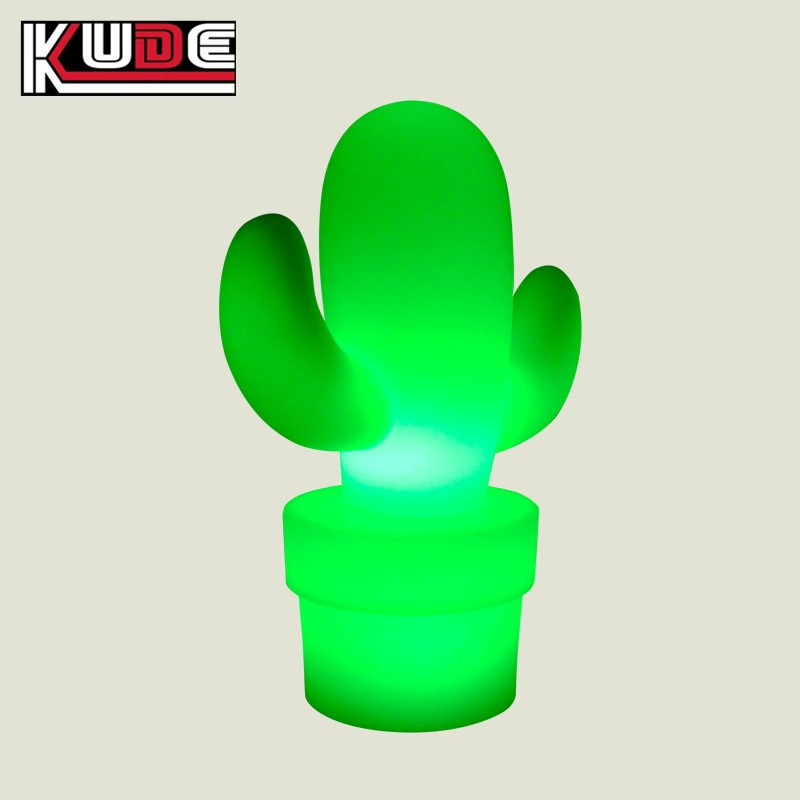 Light up Table Lamp Color Change Glowing Cactus Lamp for Night Club