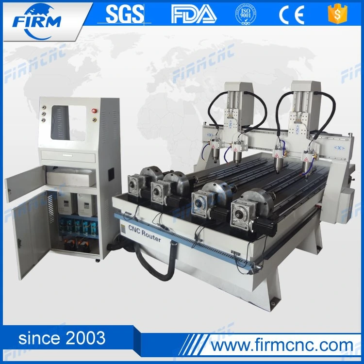 Professional Router CNC Máquina de gravura de madeira para o cilindro