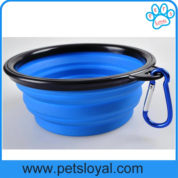 Usine bon marché en silicone repliable PET Dog Travel Bowl