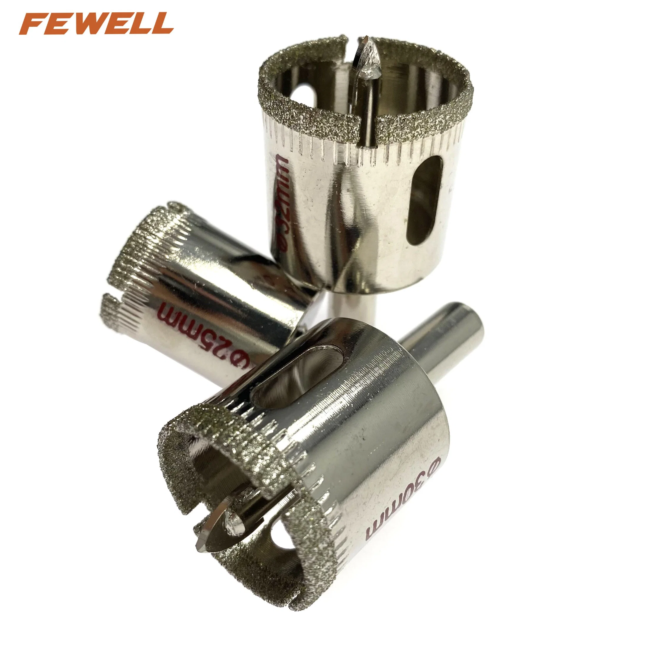 Electroplated Diamond Positioning Core Drill Bits Glass Hole Saw 32mm for Marble Granite Tiles