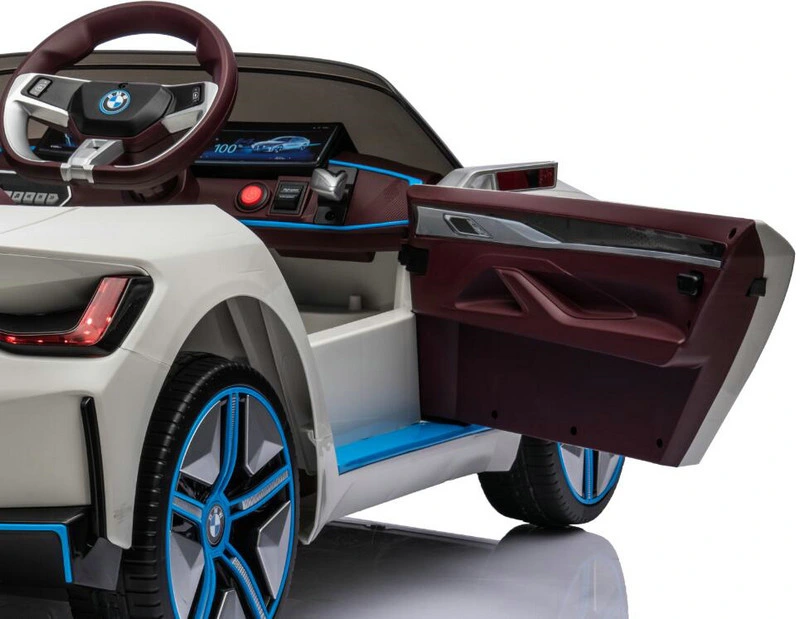 2023 Nouvelle BMW I4 sous licence 12 V Ride on Cars avec télécommande, batterie alimenté Ride on Toys avec USB, MP3, musique, LED Light