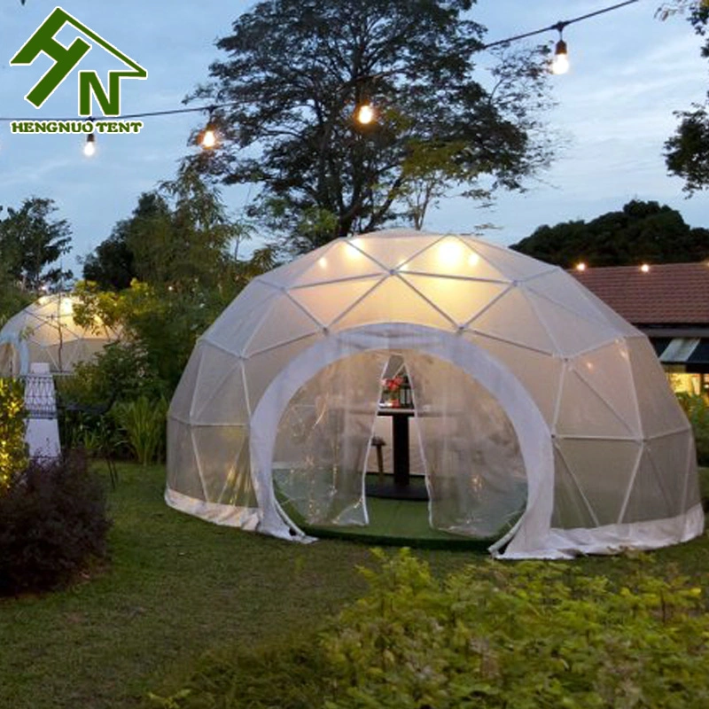 Nuevo estilo barato PVC transparente Jardín Igloo Geodesic Cúpula para Venta