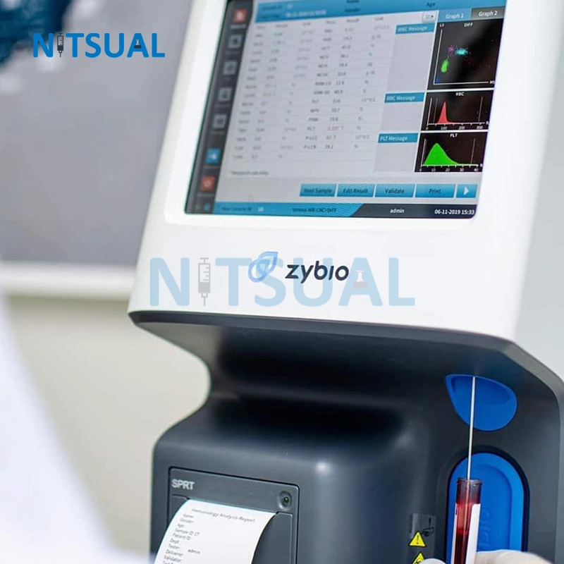 Zybio Clinic analyseur d'hématologie entièrement automatique Chine 5 partie de sang Compteur de cellules pour l'hôpital