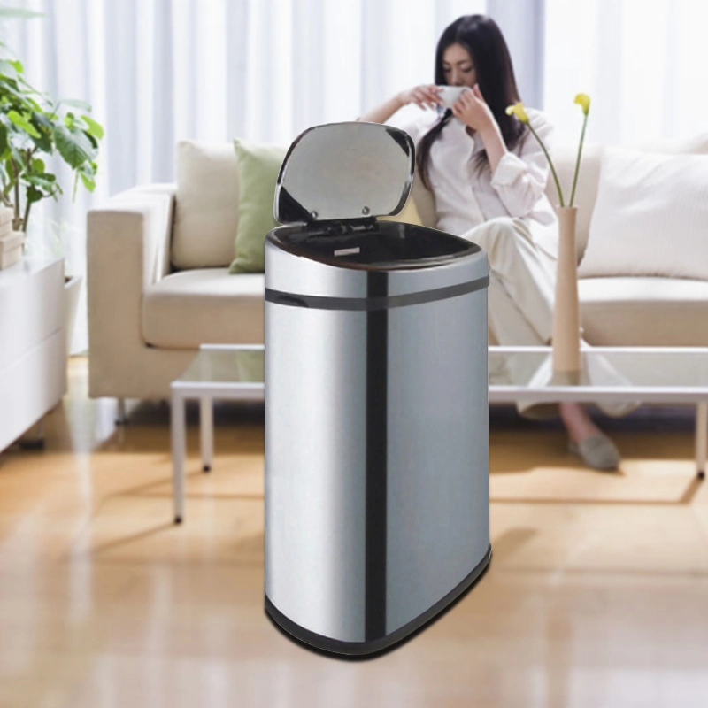 1PC/Polybag/Shaped Foam/Mail Box Stainless Steel Waste Basket Household Garbage Can