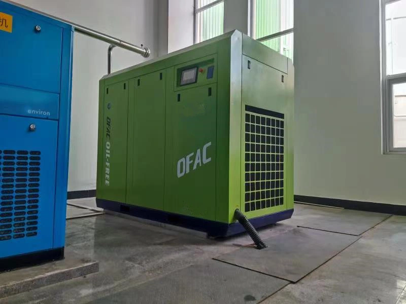 Silent 55kW 75hp variabler DrehzahlDe Ar industrieller Kompressor trocken Ölfreier Schraubenkompressor